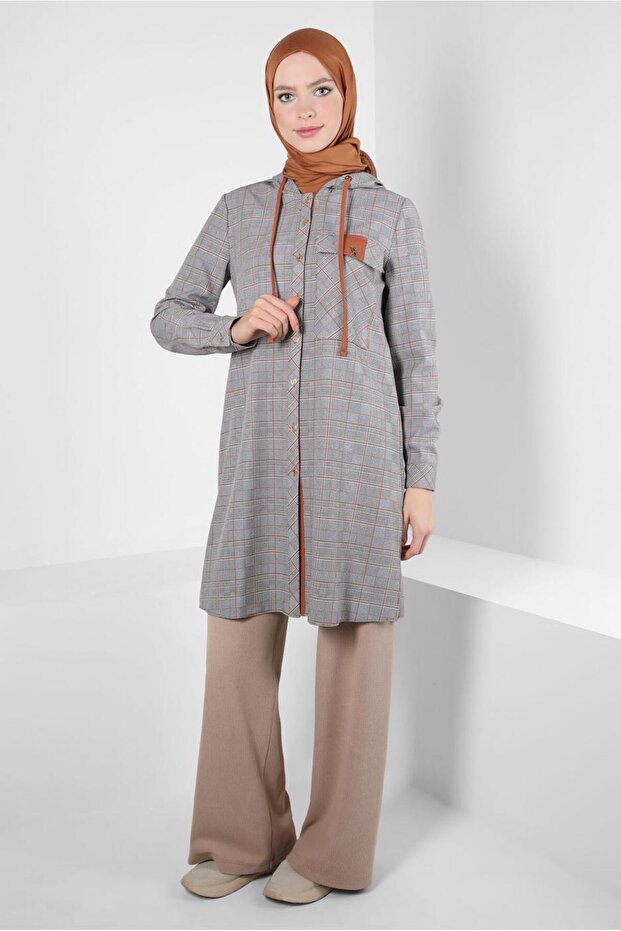 PLAID PATTERNED TUNIC 44247 - 2