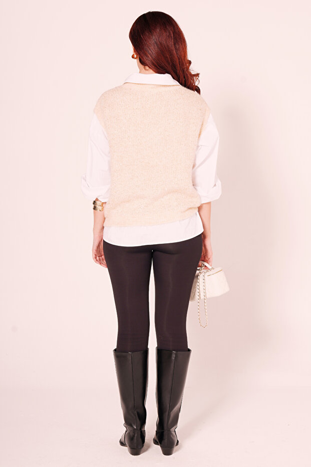 Simli V Yaka Triko - 7