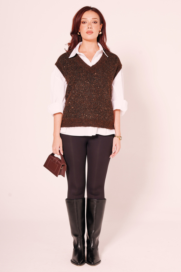 Simli V Yaka Triko - 3