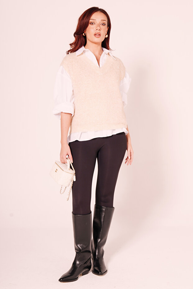 Simli V Yaka Triko - 3