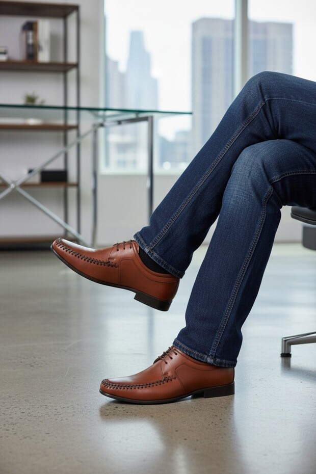 2177 Genuine Leather Top Quality Ultra Light Anatomical Sole Men's Daily Classic Shoes