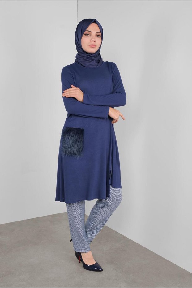 Pocketed Fur Tunic 41238