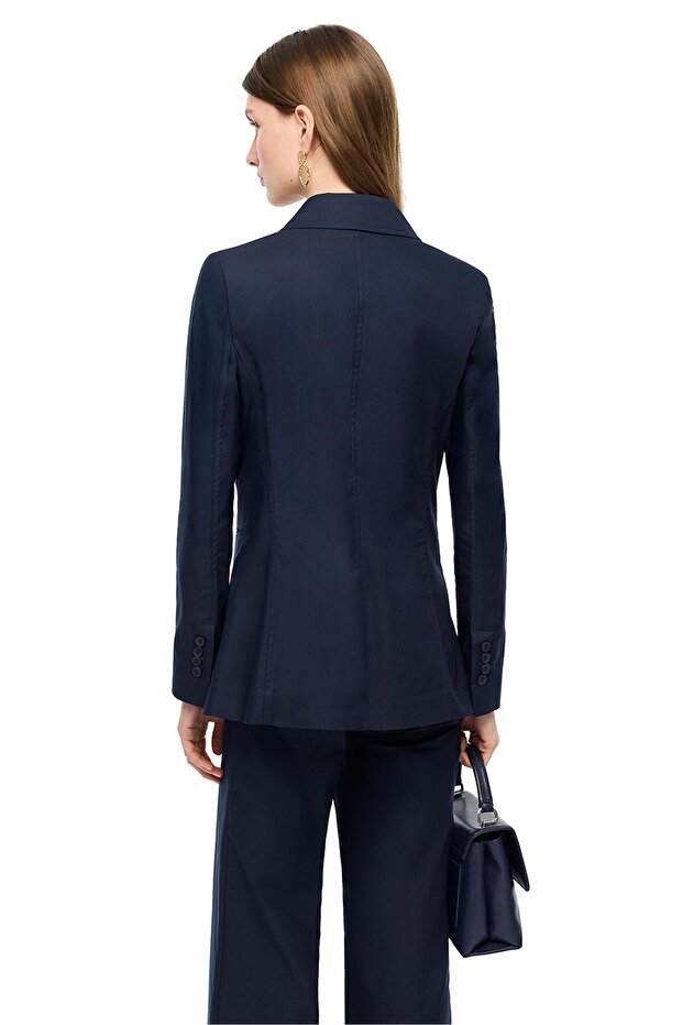 Lacivert Ginas Regular Fit Ceket - 3
