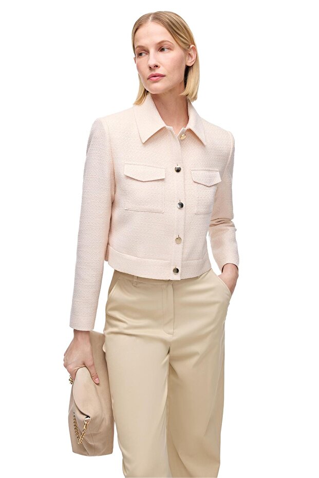 Hinas Ceket 1412-Pudra - 2