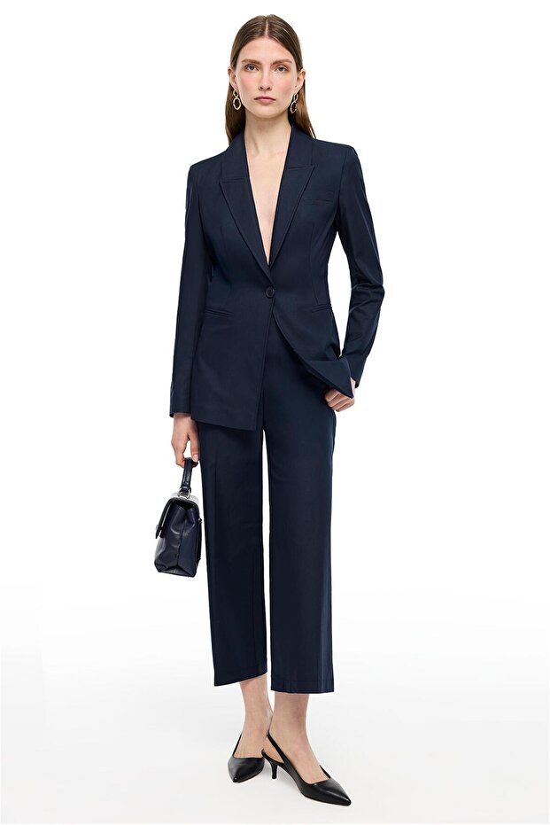 Lacivert Ginas Regular Fit Ceket - 1