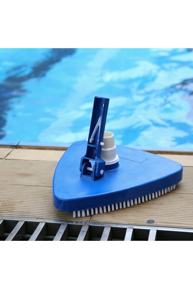 Blue Triangular Vinyl Pool Vacuum Head, Weighted Swimming Pool Vacuums for Above Ground & Inground P