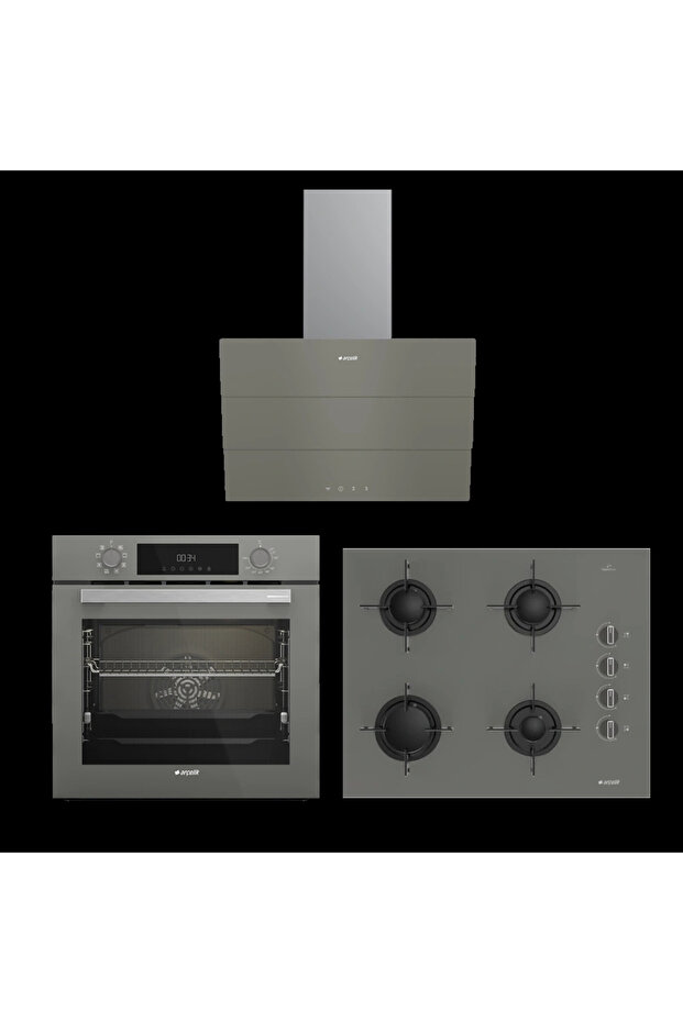 Star Gri Cam Ankastre Set - 1