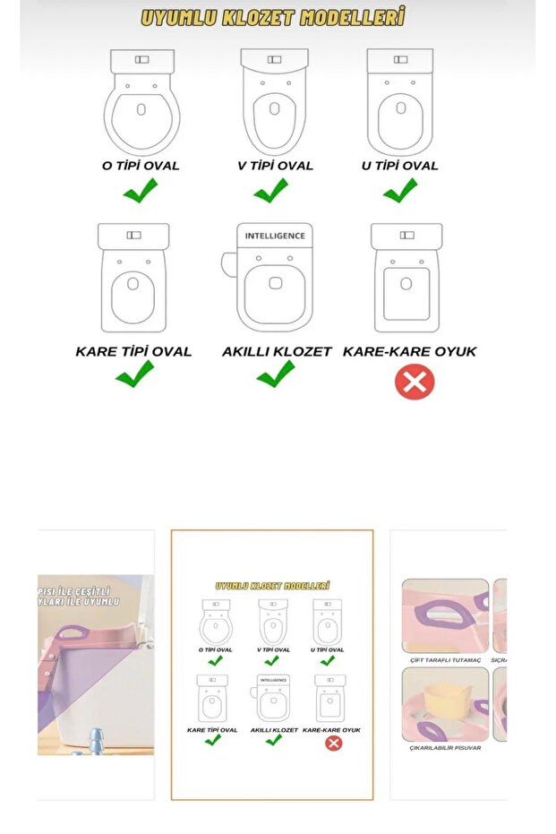 Merdivenli Tuvalet adaptörü Mavi - 5