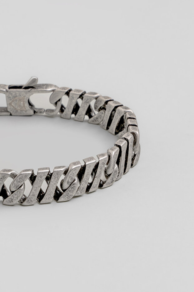 Şerit Model Çelik Erkek Bileklik - 5