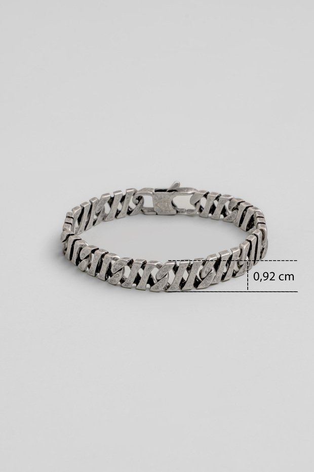 Şerit Model Çelik Erkek Bileklik - 3