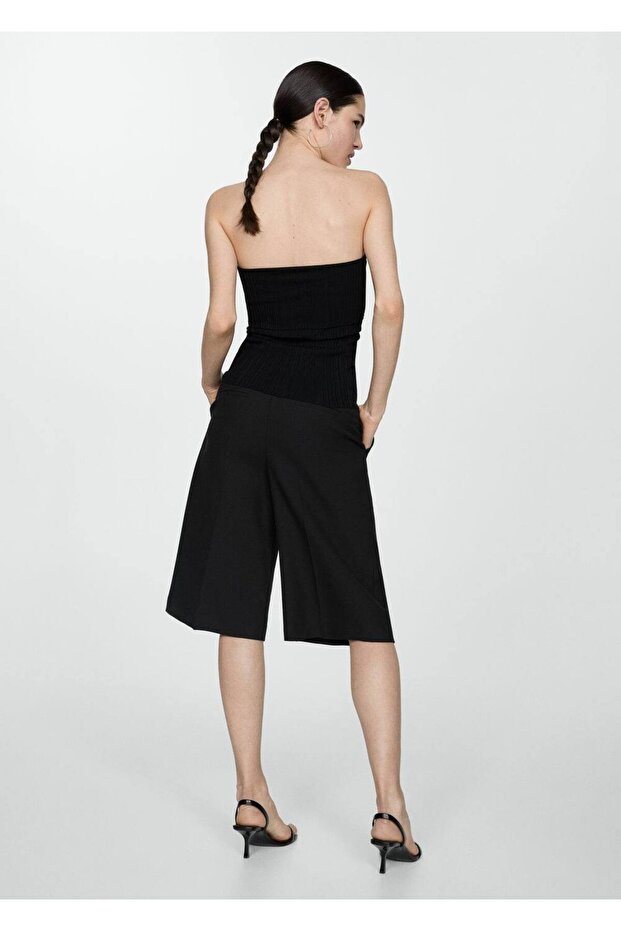 Straplez triko bluz - 4