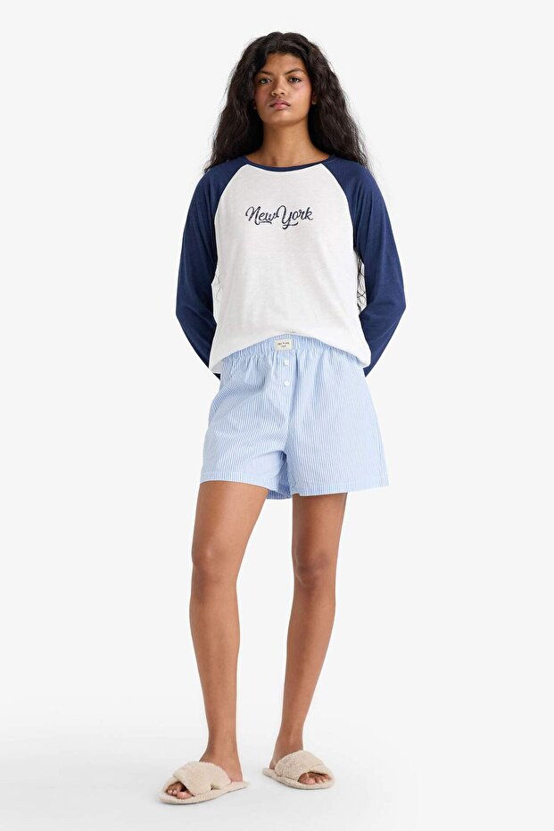 Regular Fit Popeline 2er Set Fall in Love E4342AX25SM - 4