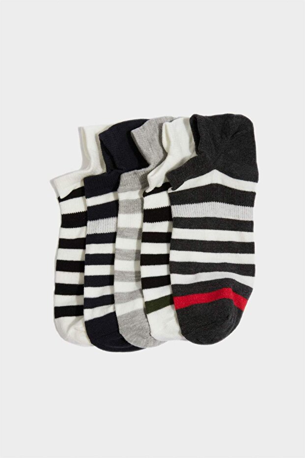 Men's 5-Pack Cotton Sneaker Socks F5327Axns