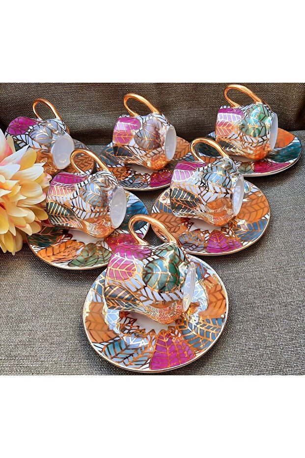 Palace Second Spring Porcelain Hand Painting Coffee Cup Set