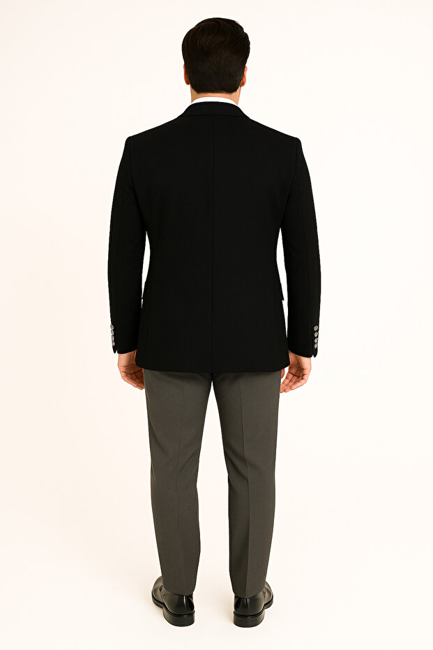 % 100 Kaşmir Kruvaze Ceket - 2