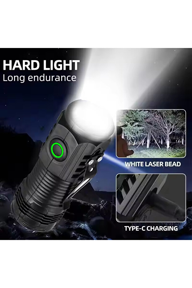 S01 White light New Ultra Powerful Flashlight 3 Core LED Mini Tactical Flashlight Rechargeable High