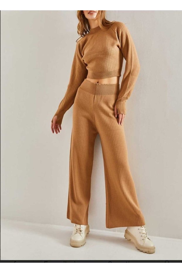 New Deux Women's Fingerless Knitwear Set