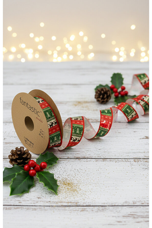 New Year Themed 2 cm X 3 Meters - Gift Wrapping and Decoration Ribbon (Different Model Options)