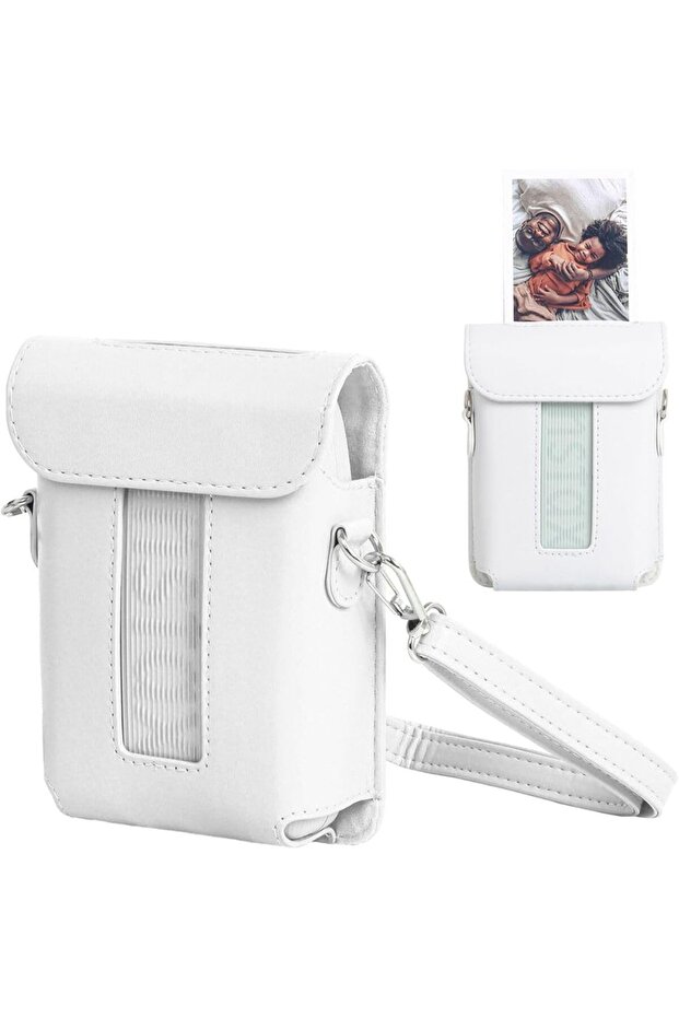 Fujifilm Instax Mini Link 3 Printer PU Leather Case |Carrying Case Accessories with Adjustable Shoul