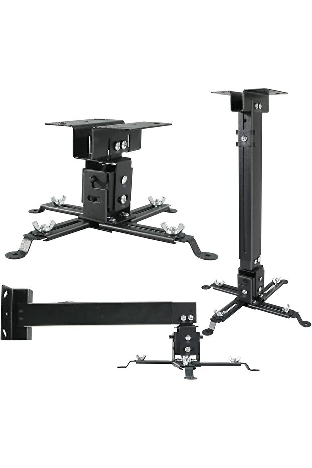 Universal Projector Ceiling Mount for Projectors with Adjustable Height and Extendable Arms Mount fo
