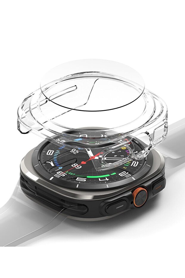 Samsung Galaxy Watch Ultra 47mm Case Cover | Slim Extend + Glass Combo | Clear