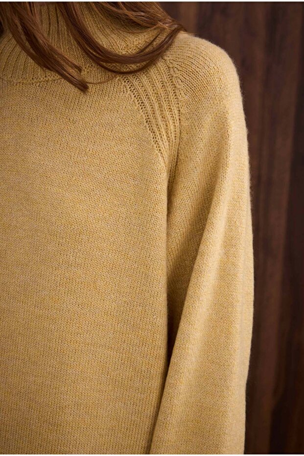 Balıkçı Yaka Basic Kazak Tereyağı - 4