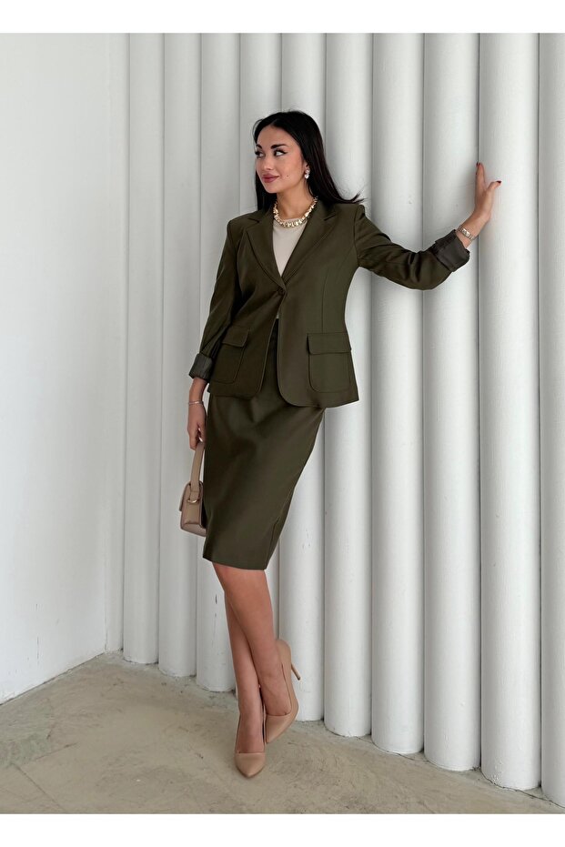 Cepli Blazer Ceket - 3