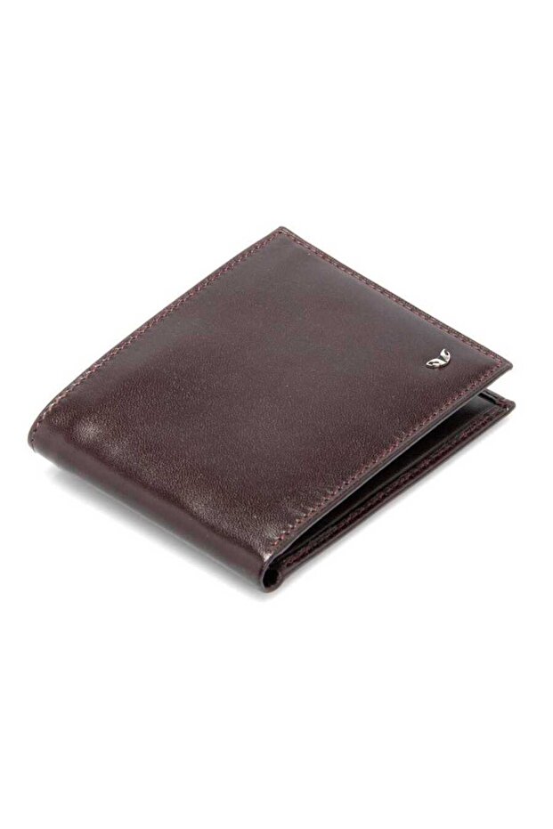 Claret Red Genuine Leather Men's Wallet - S1Ce00001227-T37