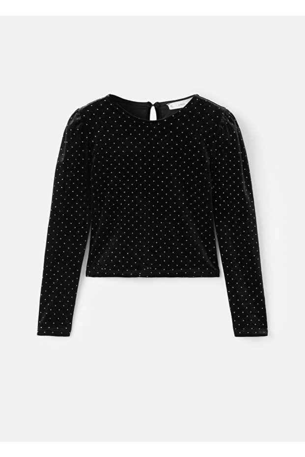 Stras taşlı bluz - 1