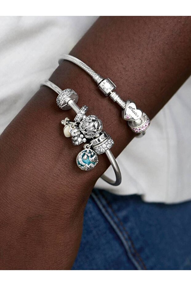 Şeffaf Pavé Klips Charm - 7