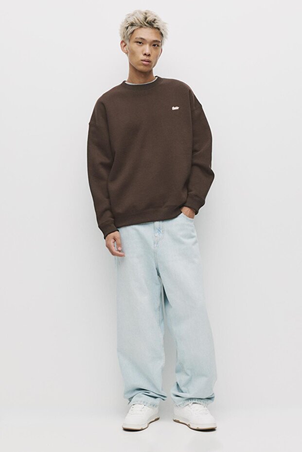 STWD bisiklet yaka sweatshirt - 1