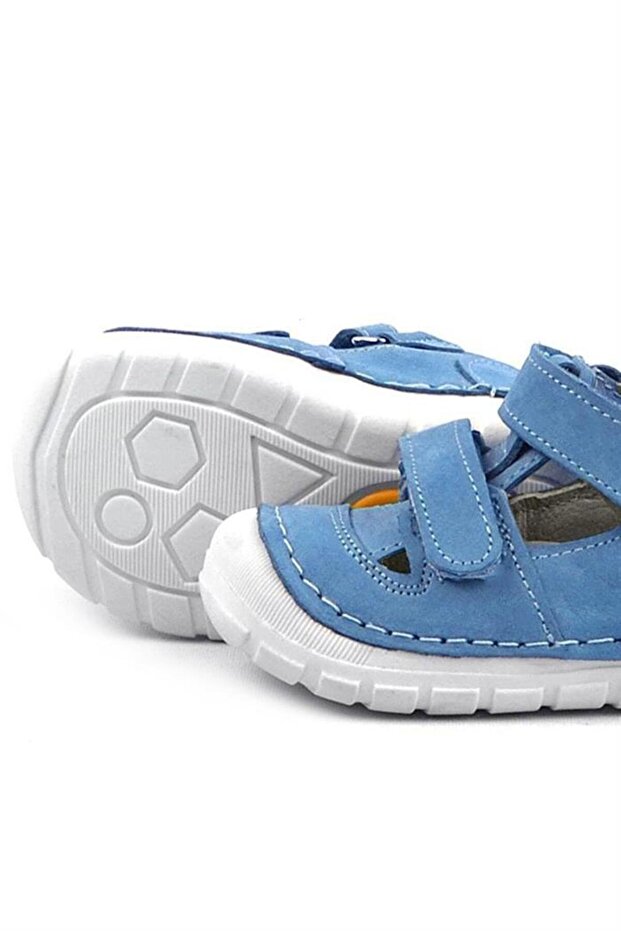 حذاء روبي من الجلد الطبيعي باللون الأزرق للصيف من إيرست ستيب - 6