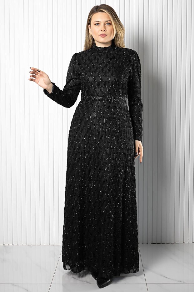 Lina Evening Dress Black Tbselb80