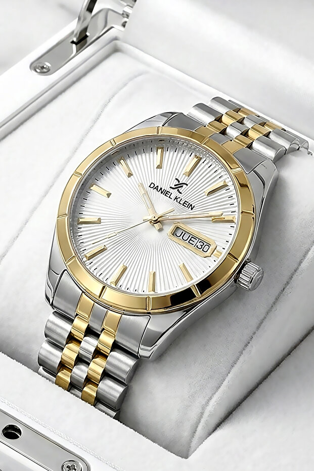 Premium Gift Men's Wristwatch Waterproof Silver Color Steel Band Dke2127C6