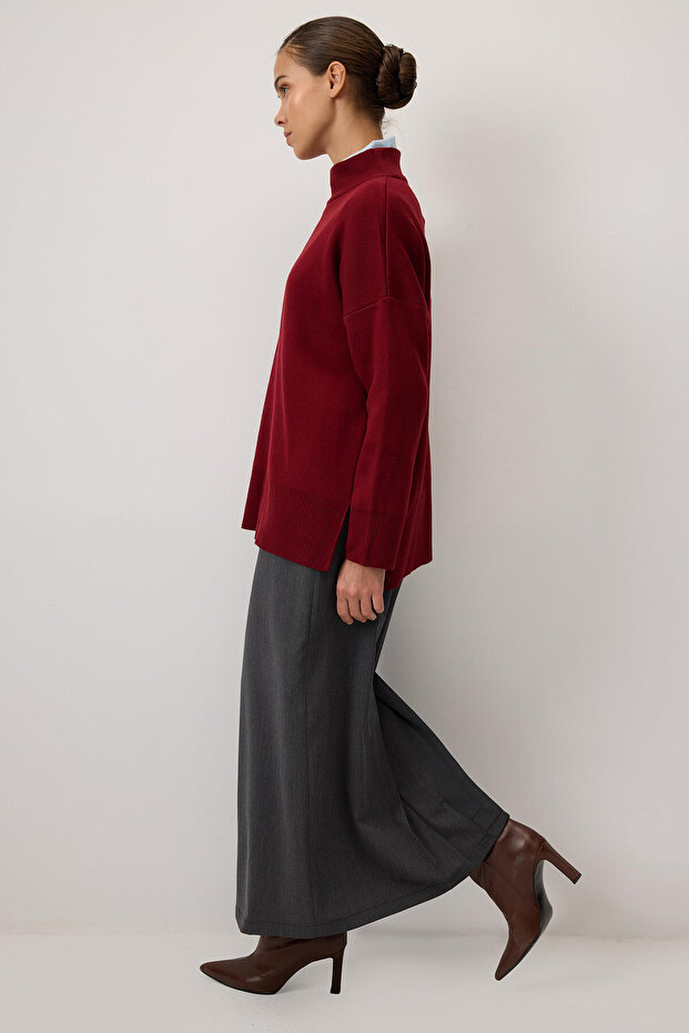 DİK YAKA BASIC TRİKO KAZAK - 5