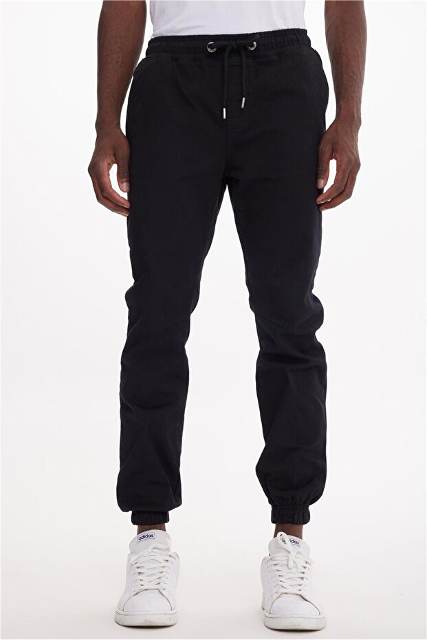 Regular Fit Black Men's Sweatpants Jack