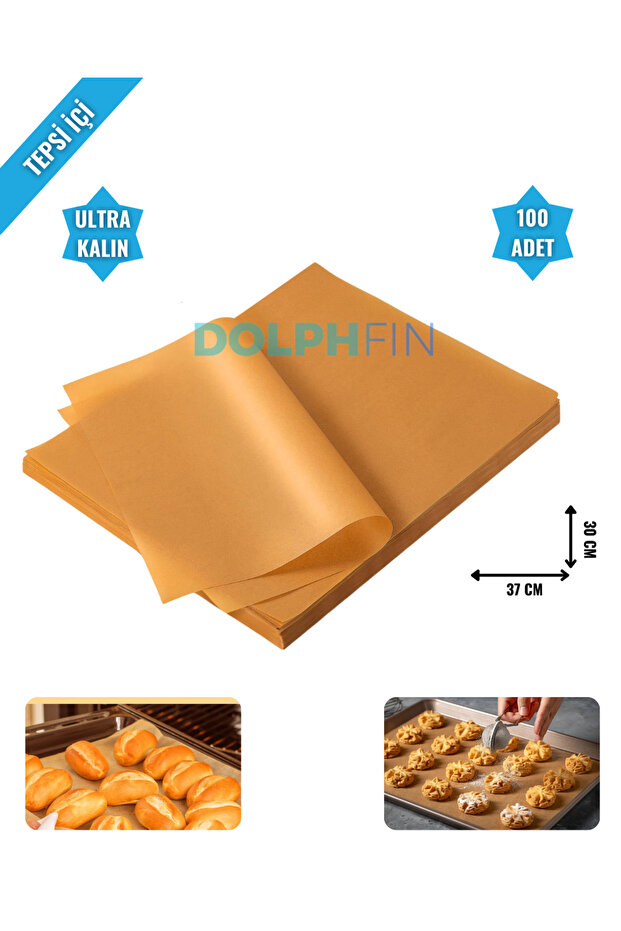 Oven Baking Paper 100 Pieces Non-Stick Unbleached Greaseproof Ultra Thick Multi-Purpose L Medium Size