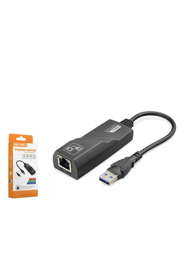 HDX7864 محول إيثرنت USB 3.0 جيجابت أسود