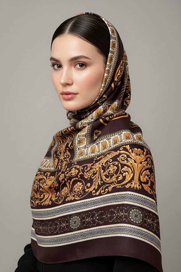 Soft Cotton Circle Patterned Shawl - 1