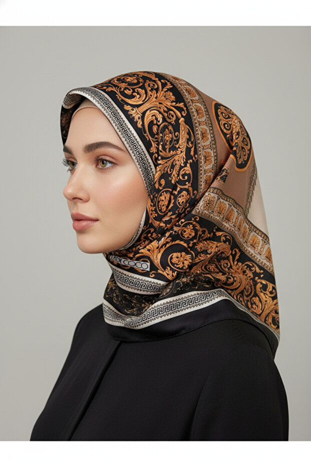 Soft Cotton Circle Patterned Shawl - 7