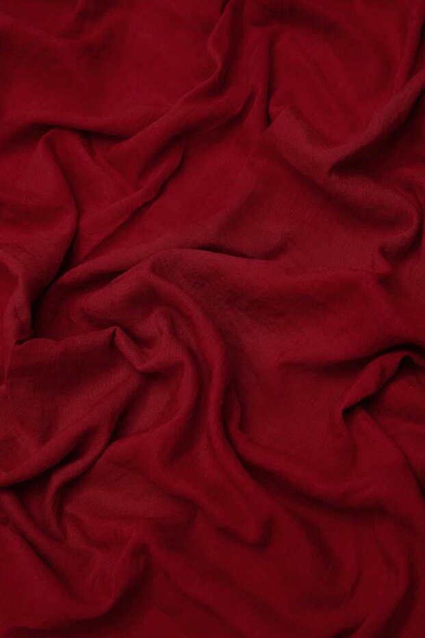 شال أحمر سادة - 4