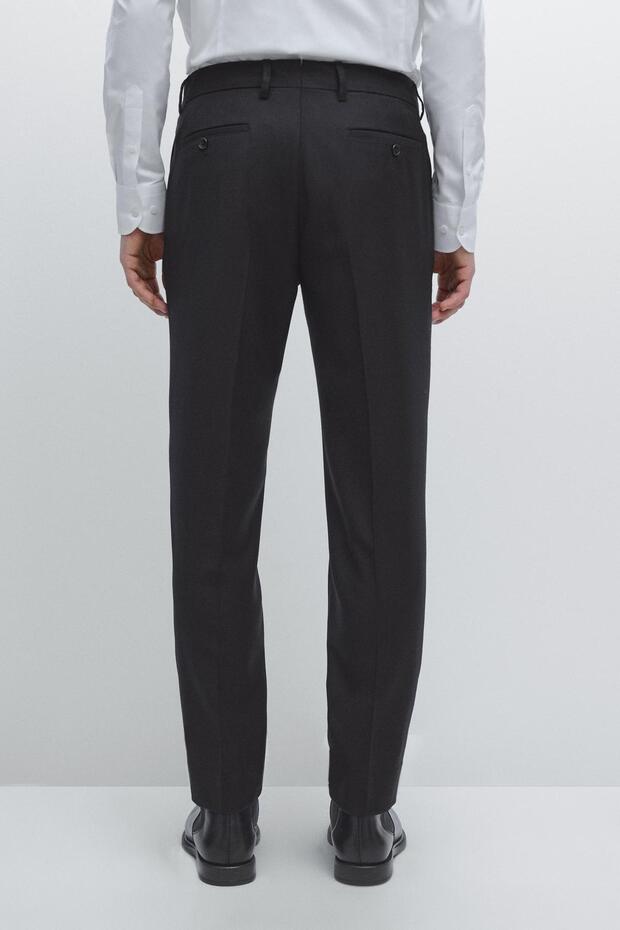 100% wool flannel trousers - 4