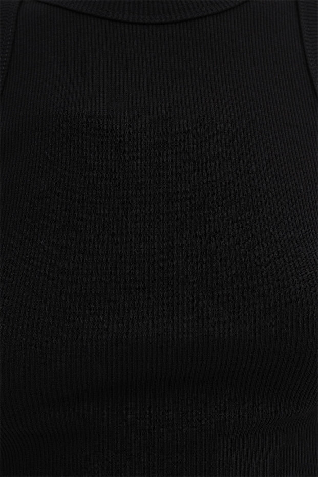 Halter Collar Ribbed Undershirt A13294-L7 - 3