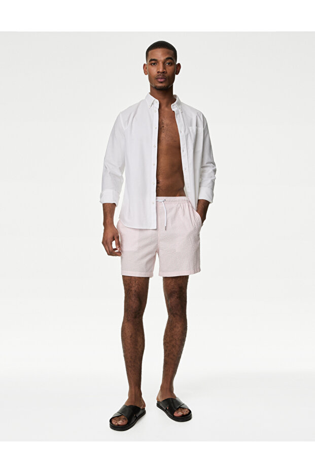 Regular Fit Quick Dry Deniz Şortu - 1