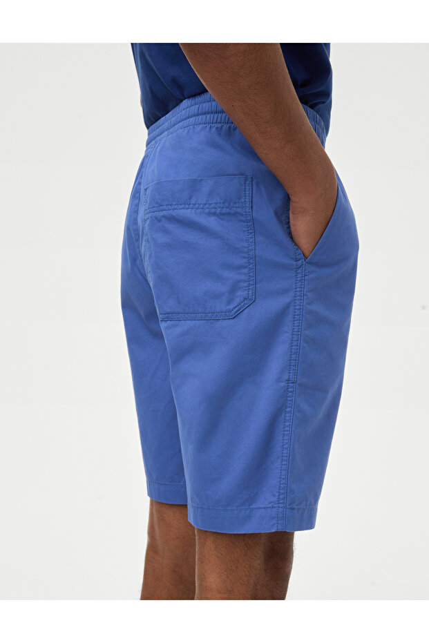 Saf Pamuklu Regular Fit Şort - 4