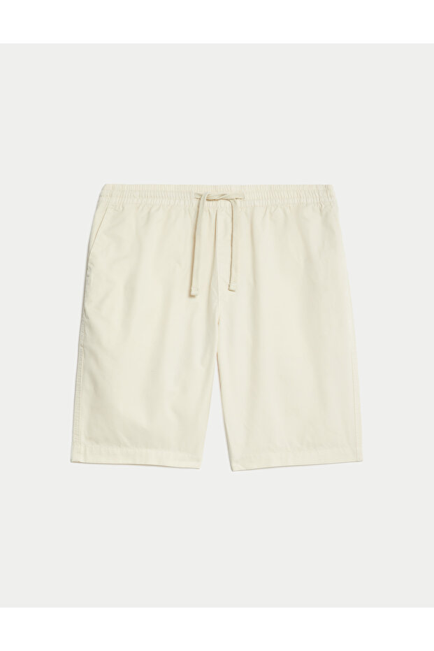 Saf Pamuklu Regular Fit Şort - 6