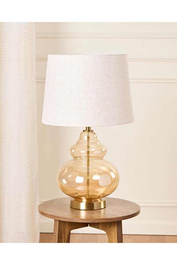 Gold Glass Base Table Lamp