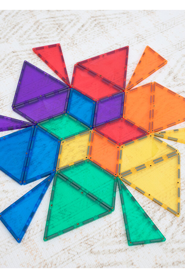 Rainbow Shape Expansion Manyetik Bloklar 36 Parça Yapı Oyuncağı - 7