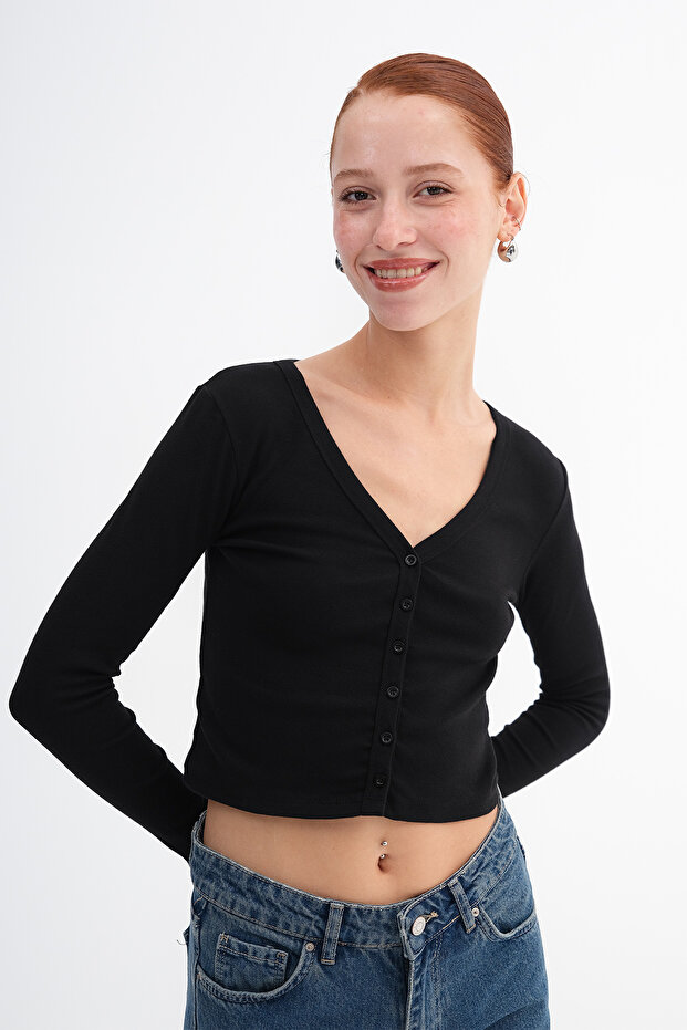 Düğmeli Hırka H0435 - 2