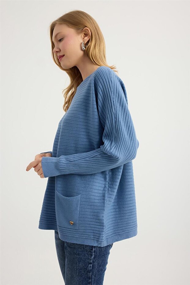 Fitilli Şerit Dokuma Triko - 2